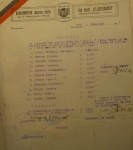 Тимов лист на ЖСК (Русе) от 1 ноември 1936 г.